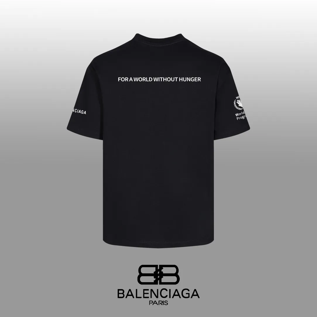 #「 Quality」 《BALENCIAGA 》24SS Classic T Quality - 2 - os 220 -26 280g - 300g 1×1 - Quality ：Black White